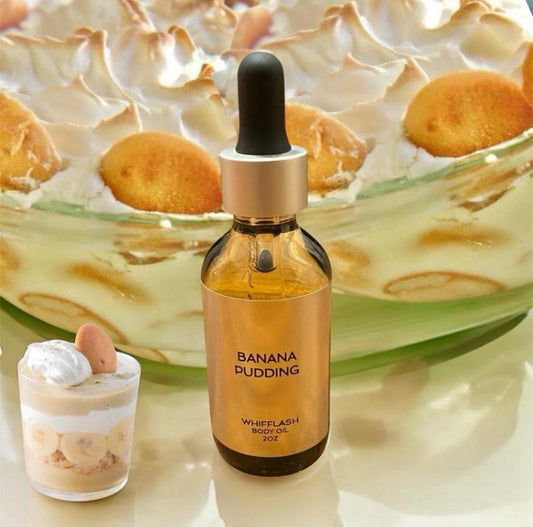 Banana Pudding Luxorious Body Oil Coconut Oil Jojoba Oil Vitamin E